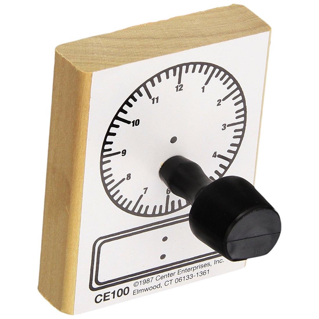 Analog and Digital Clock Stamp by Center Enterprises