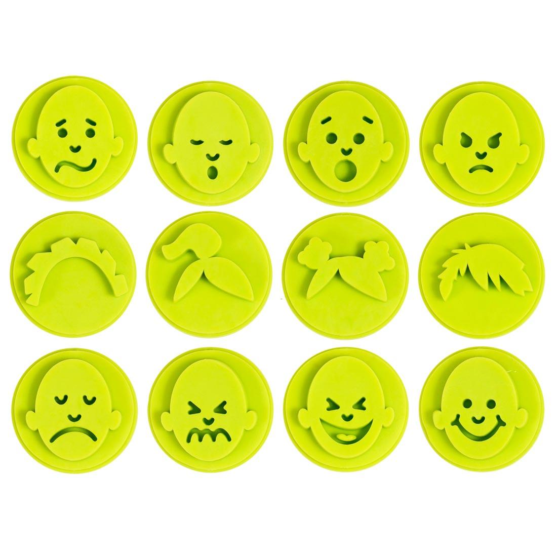 bottom surfaces of the Ready 2 Learn Emotions Easy Grip Stampers