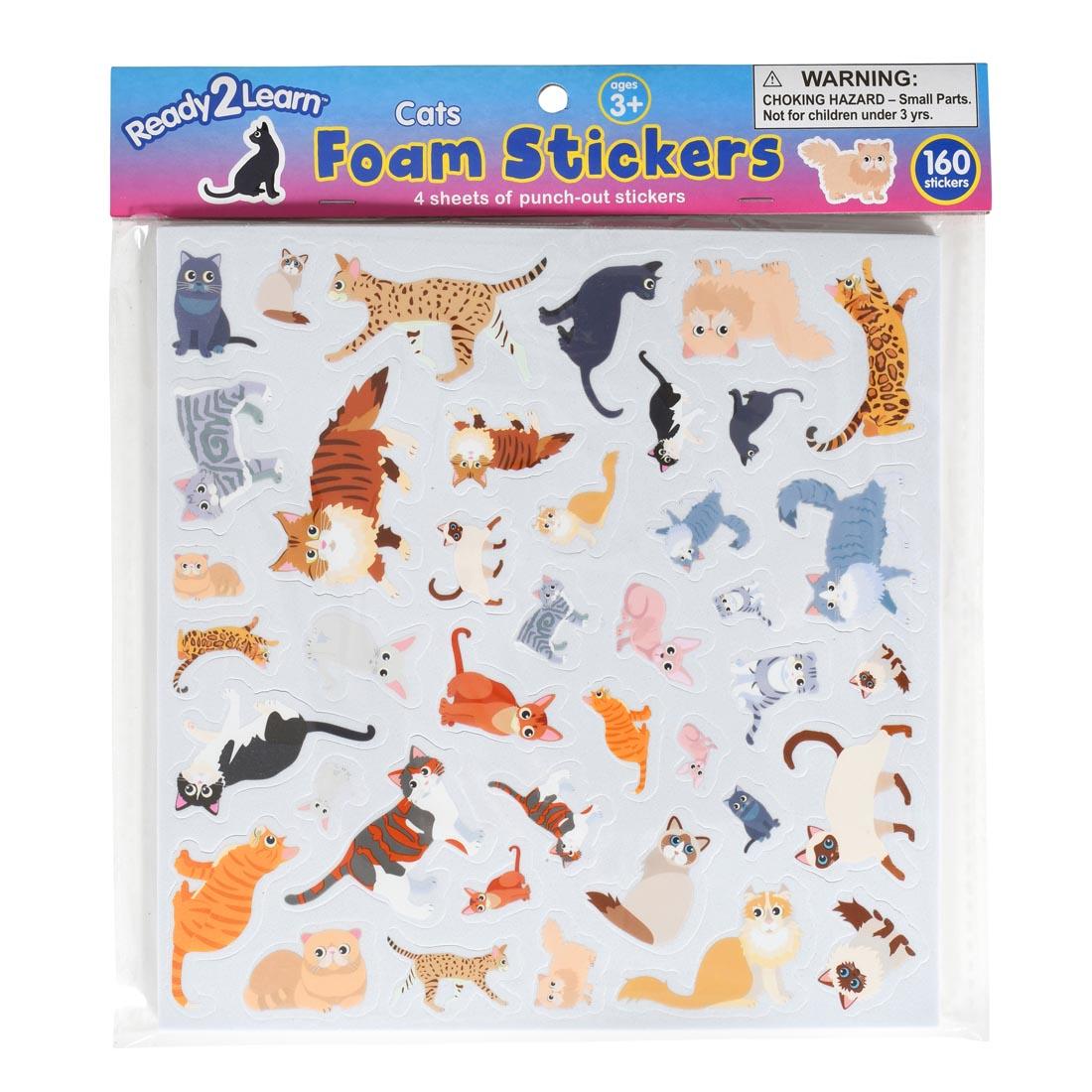 Ready 2 Learn Cats Foam Stickers