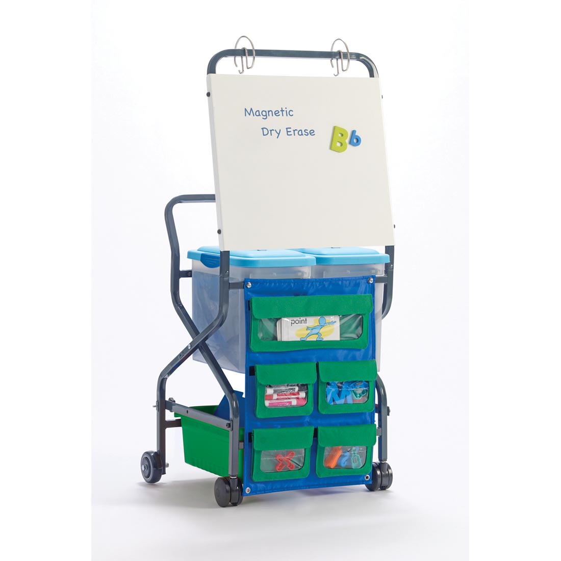 Teacher Trolley with Tubs and Whiteboard