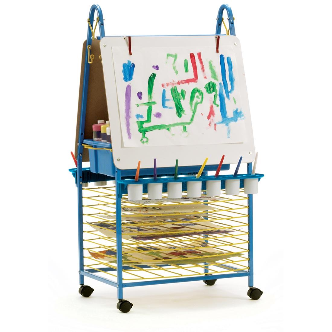 Double-Sided Art Easel with Drying Racks