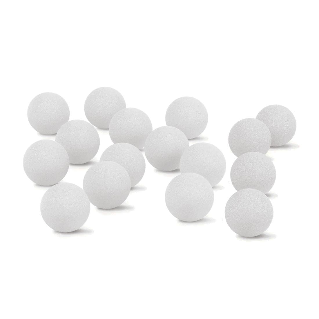 16 White foam Balls