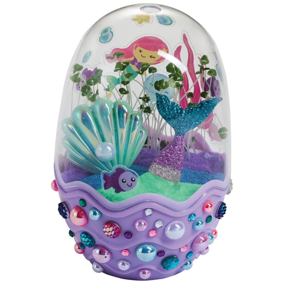 Sample of Completed Mermaid Mini Garden By Creativity For Kids