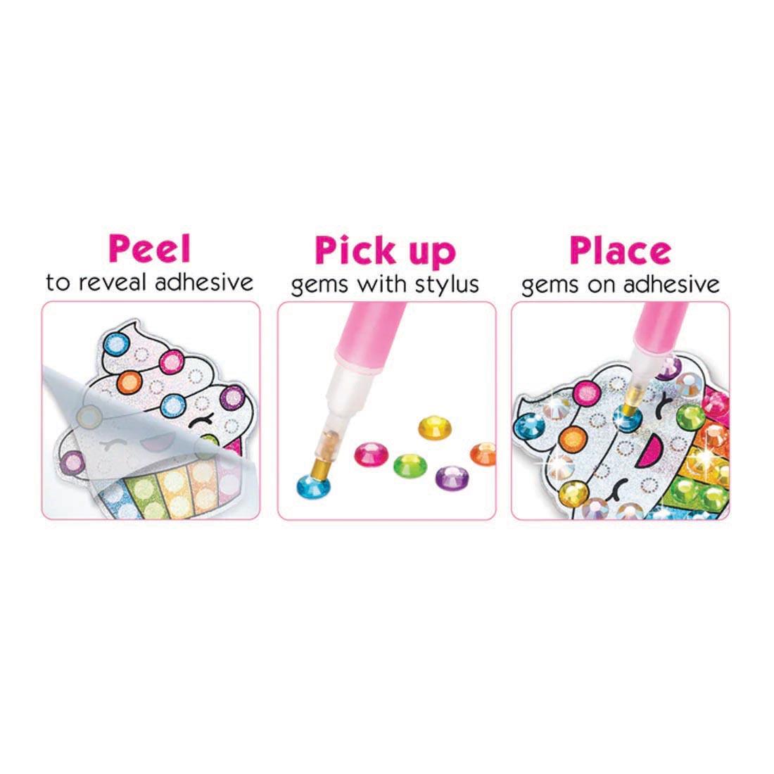 Instructions for Big Gem Diamond Painting Sweets Kit By Creativity For Kids