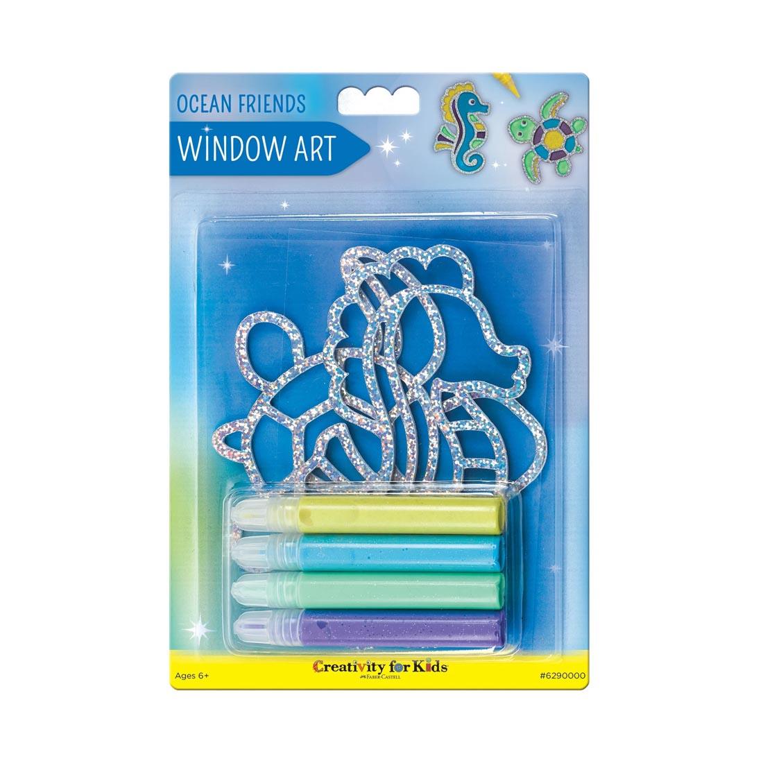 Ocean Friends Window Art Kit By Creativity For Kids