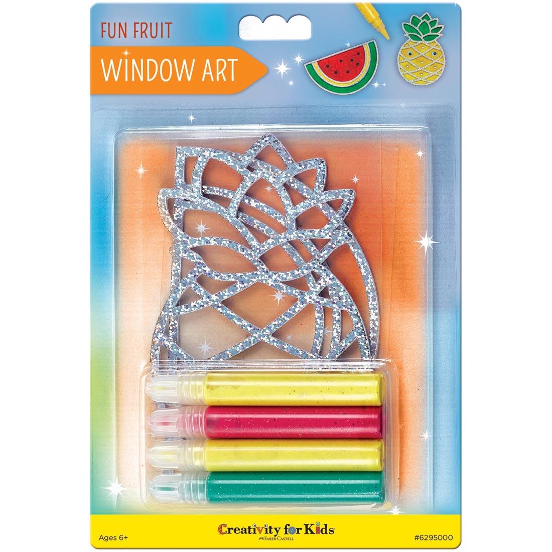 Fun Fruit Window Art By Creativity For Kids in package