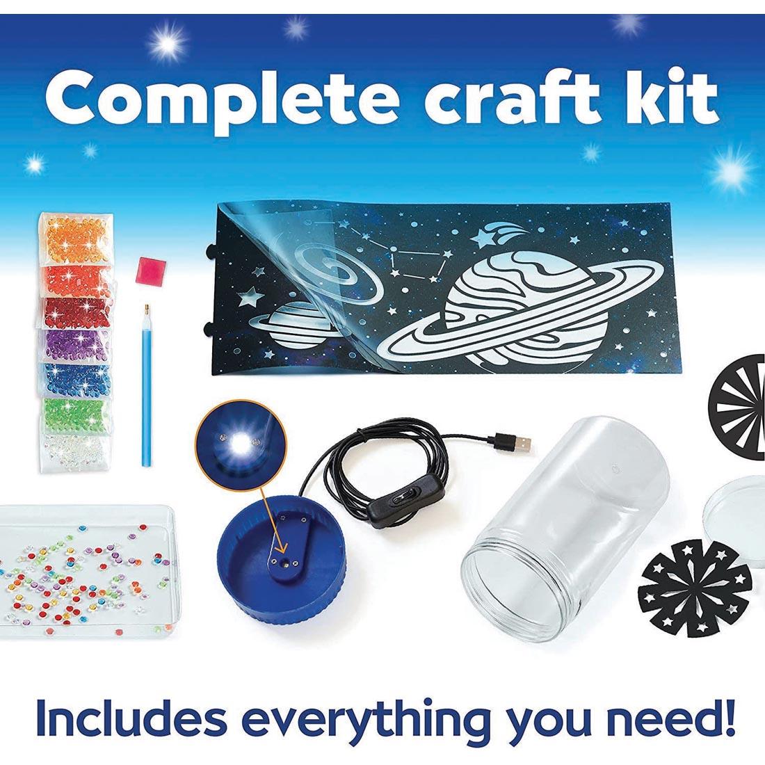 Components of the Big Gem Diamond Painting Light Kit By Creativity For Kids