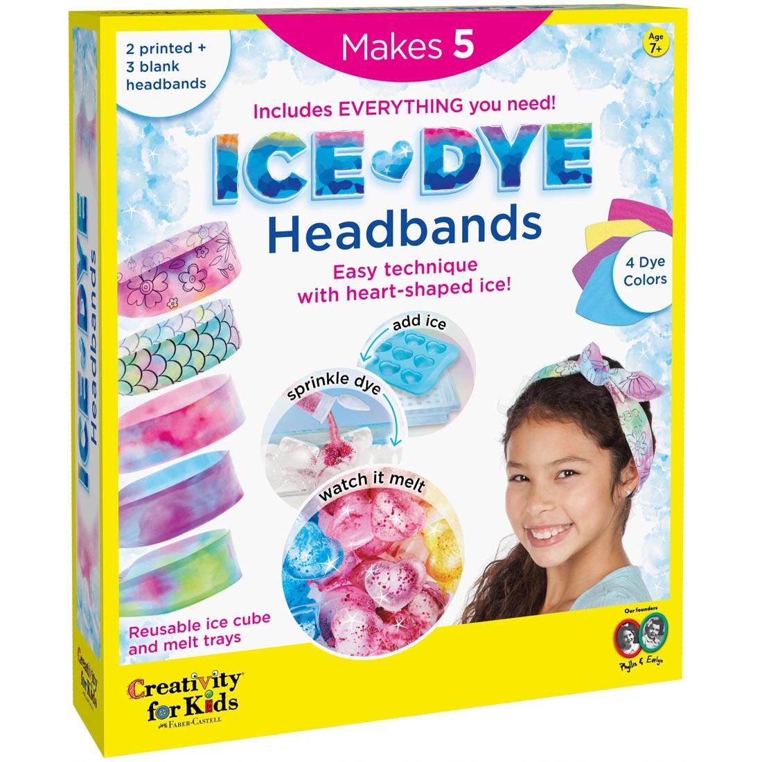 front of package of the Ice-Dye Headbands Kit By Creativity For Kids