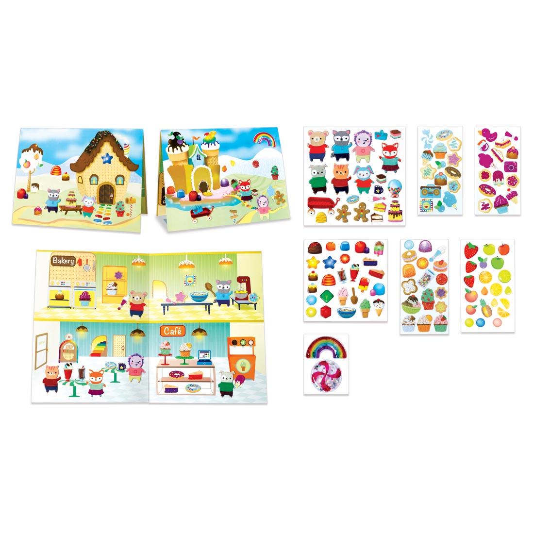 contents of Sweets Sensory Stickers By Creativity For Kids