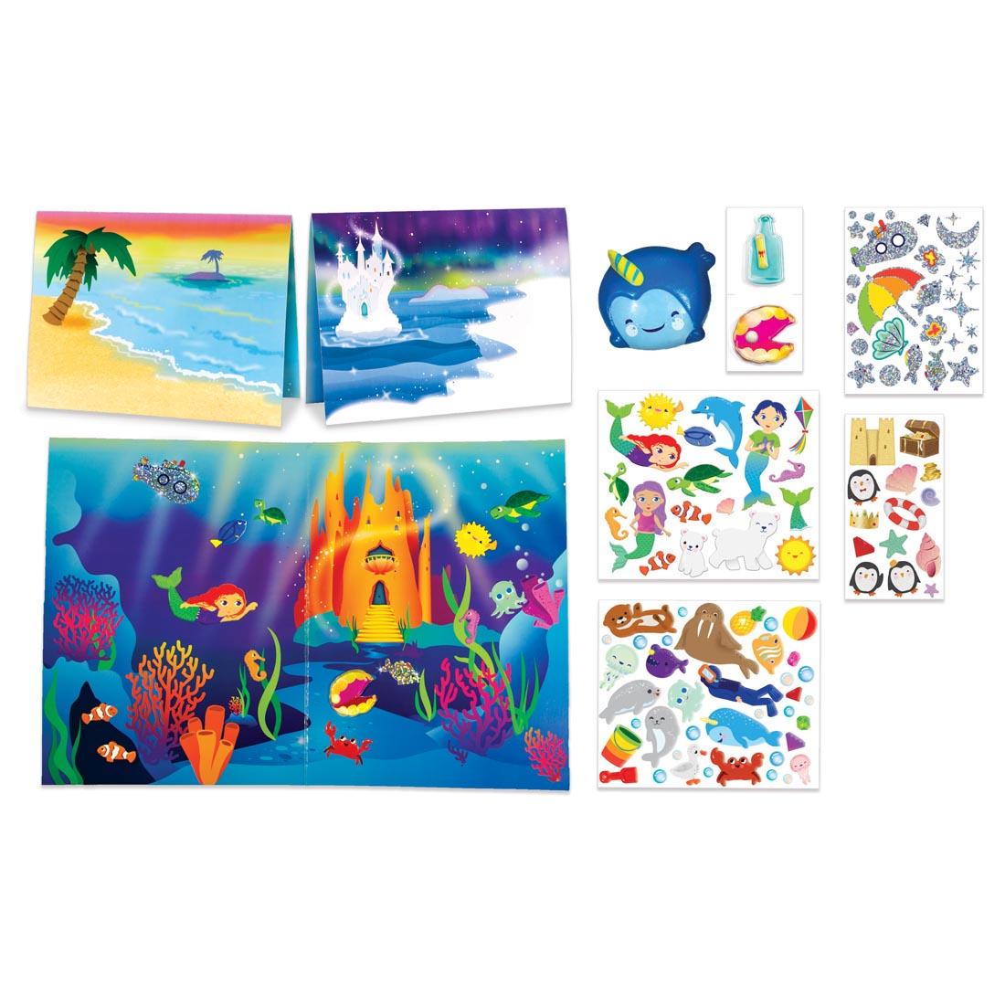 contents of Undersea Sensory Stickers By Creativity For Kids