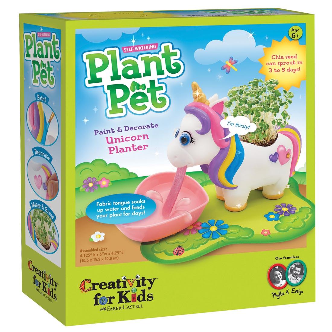 box for Self-Watering Unicorn Plant Pet By Creativity For Kids