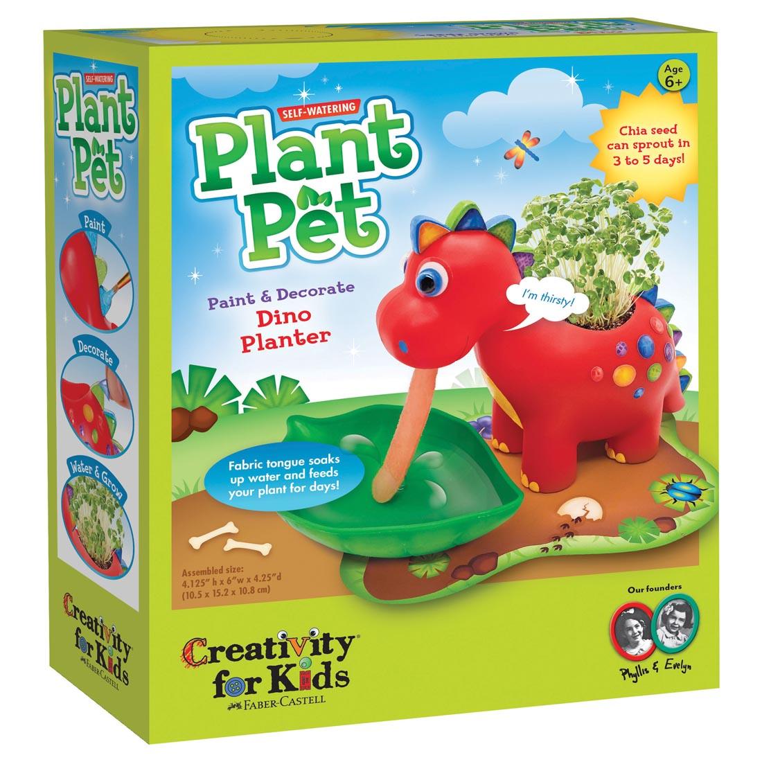 box for Self-Watering Dinosaur Plant Pet By Creativity For Kids