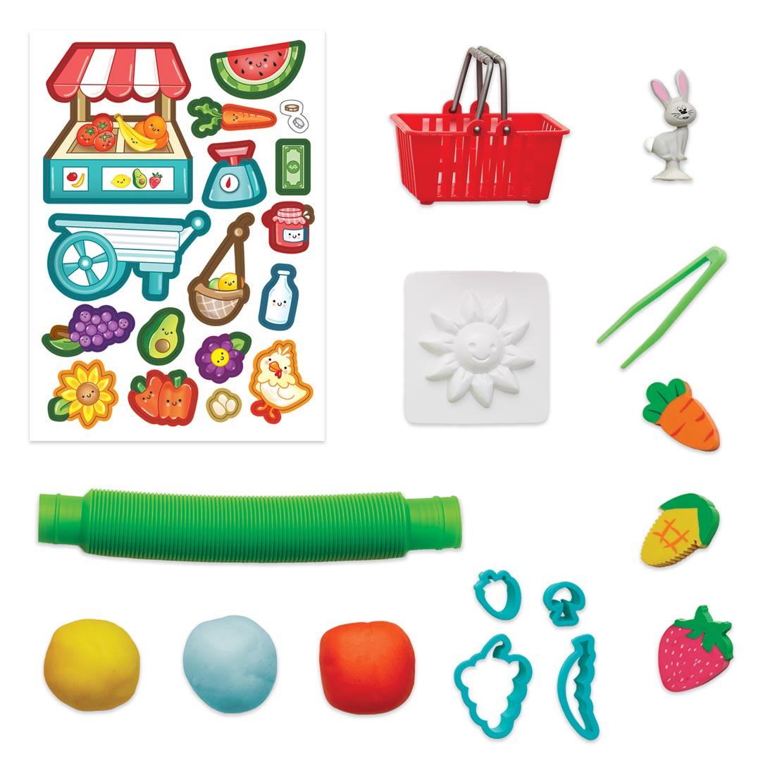 contents of Sensory On The Go Farmers Market