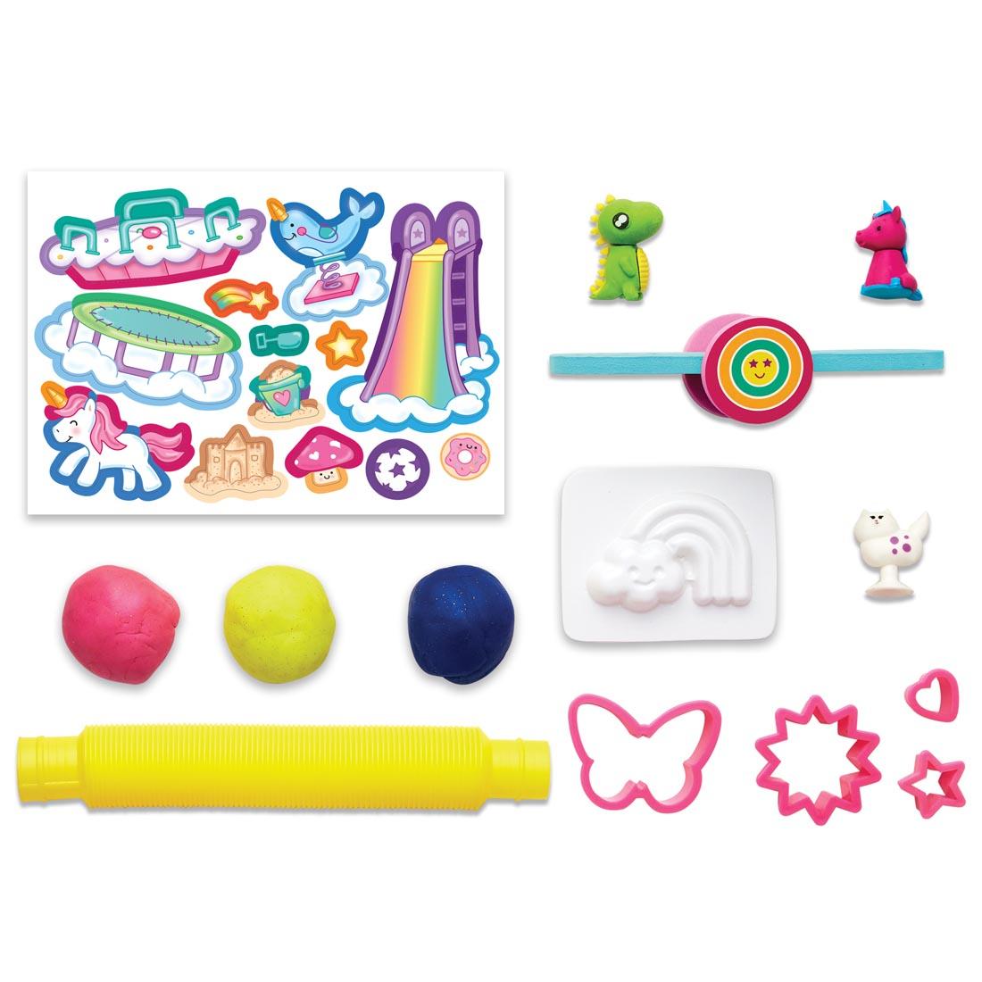 contents of Sensory On The Go Magical Playground
