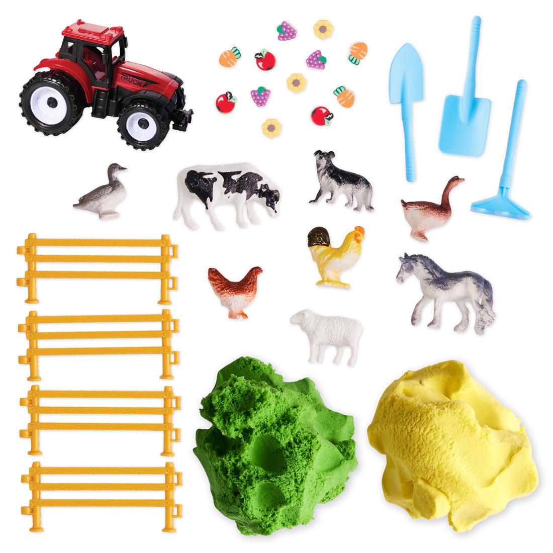 contents of the Farm Sensory Pack By Creativity For Kids