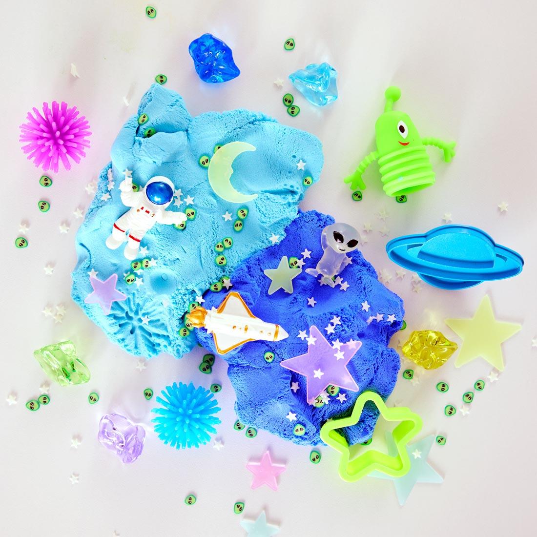 contents from the Outer Space Sensory Pack By Creativity For Kids