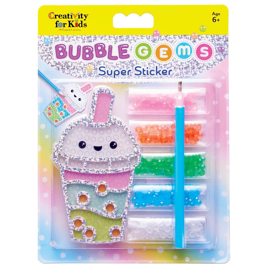 Bubble Gems Super Sticker Bubble Tea in package