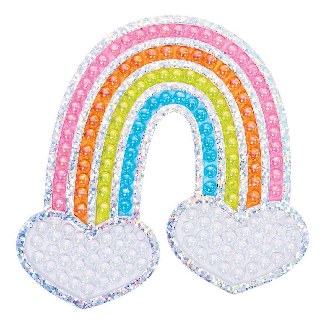 completed example made with Bubble Gems Super Sticker Rainbow kit