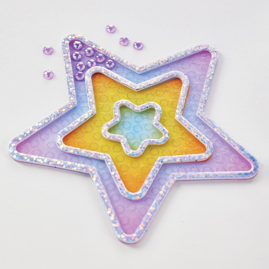 partially completed example of Bubble Gems Super Sticker Star