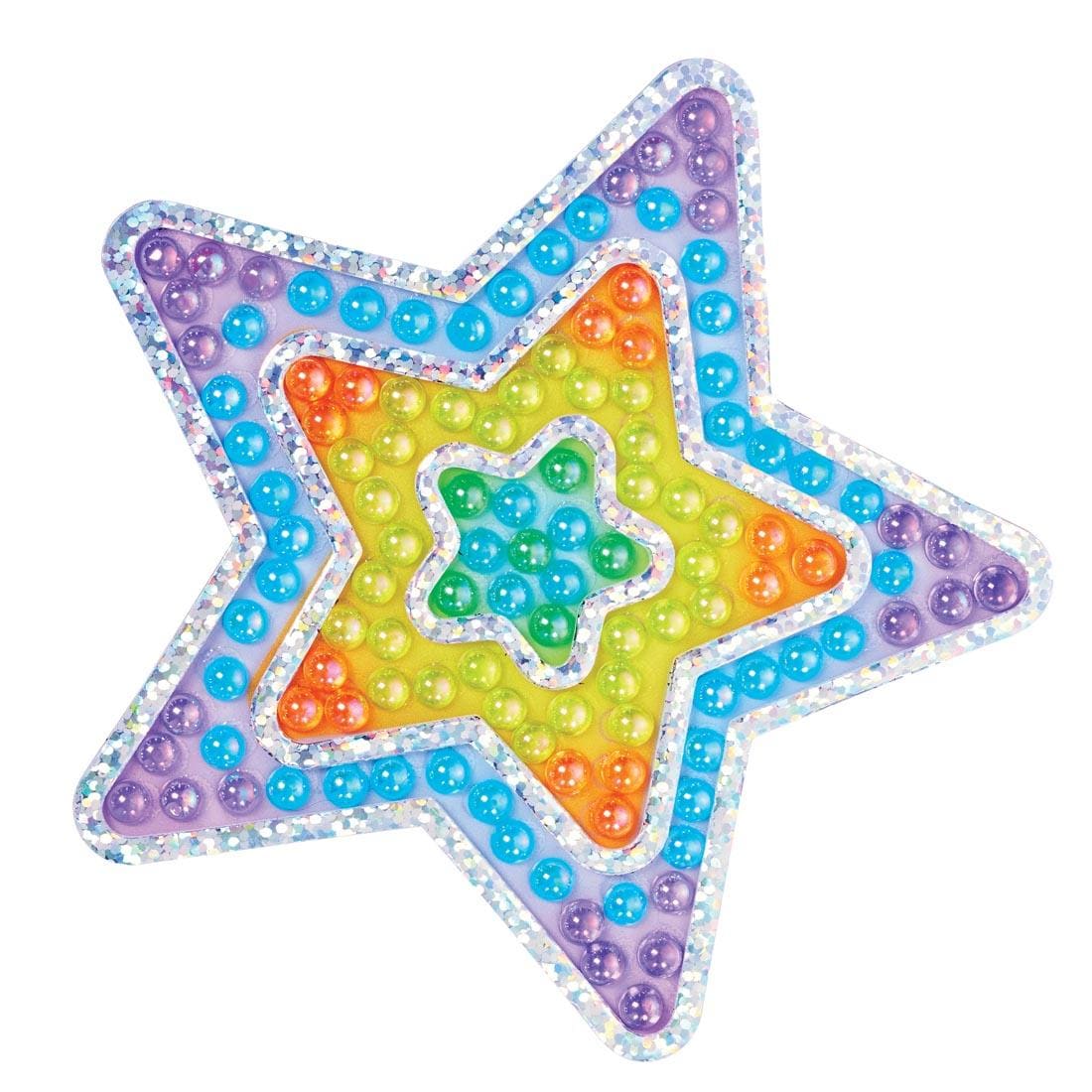 completed example made with Bubble Gems Super Sticker Star kit