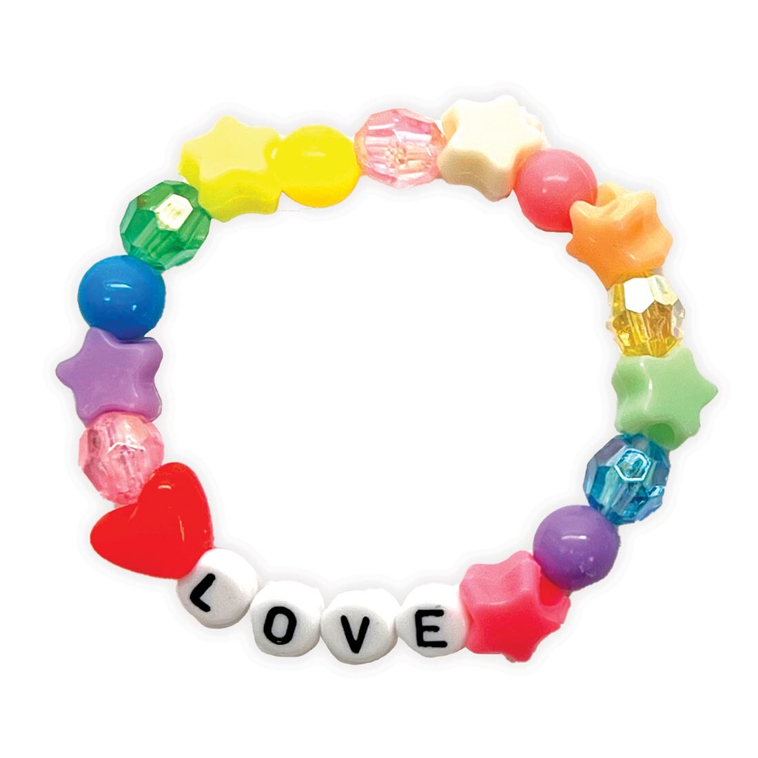 bracelet made with Rainbow Bead Jewelry Jar By Creativity For Kids