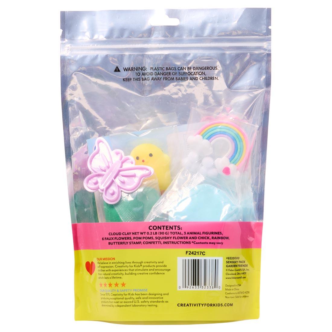 back package of Garden Friends Sensory Pack