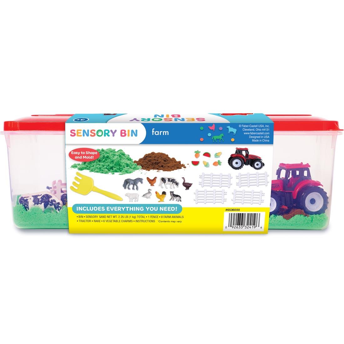 back package of Farm Sensory Bin