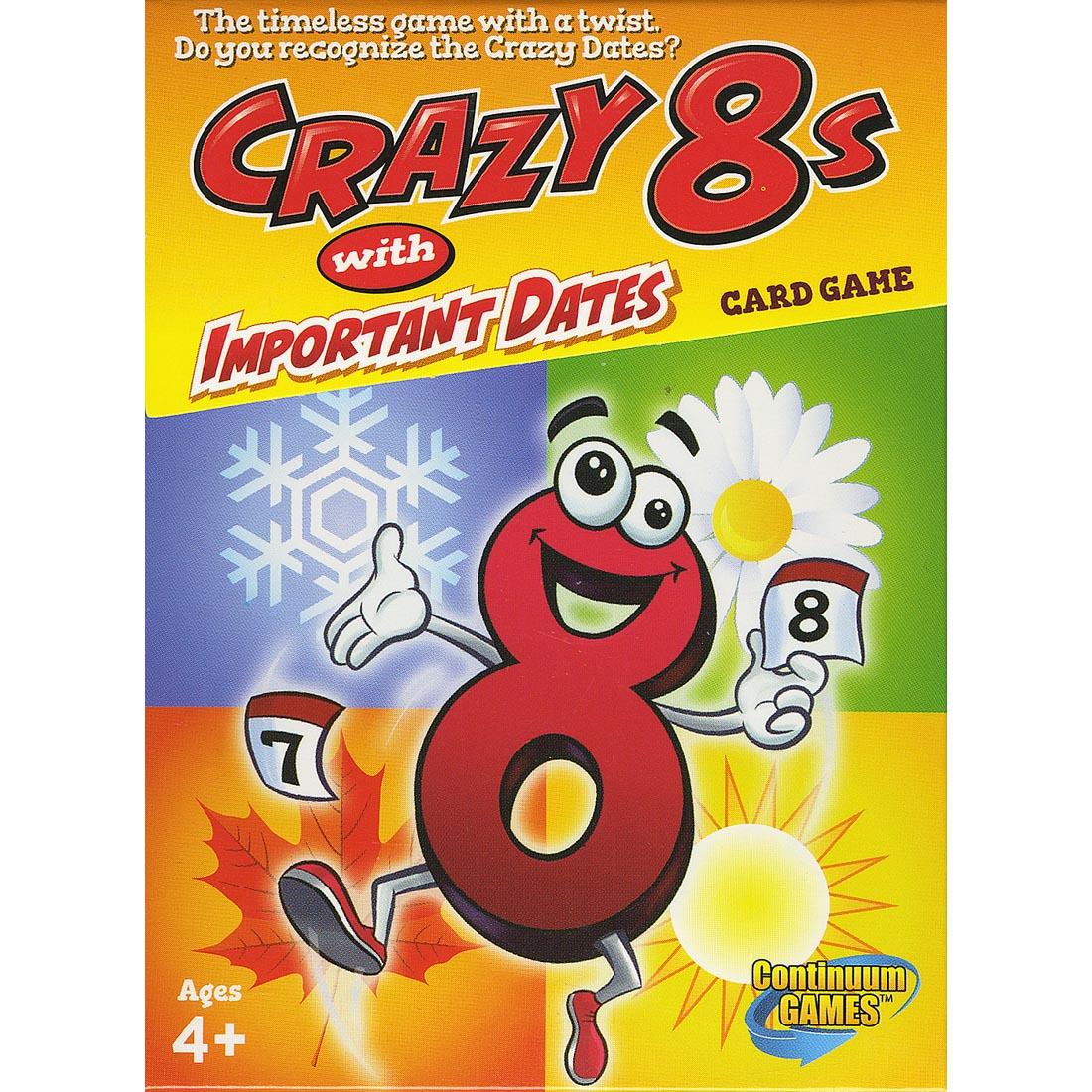 Crazy 8s With Important Dates Card Game