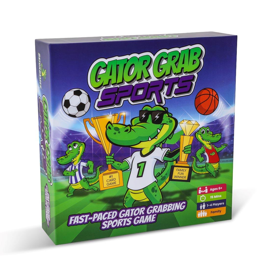 Gator Grab Sports Card Game, showing front of game box