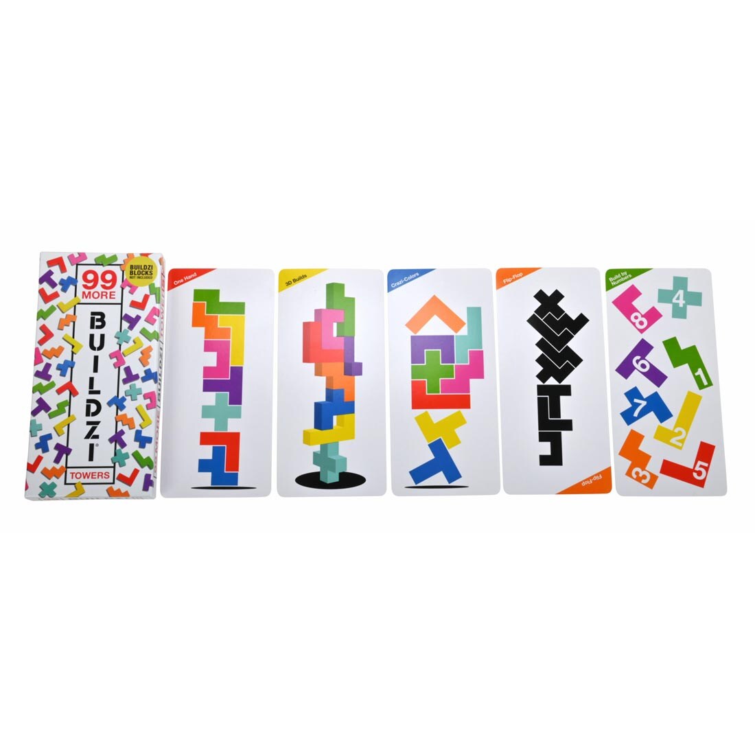 package for and 5 examples of 99 More Buildzi Towers Cards