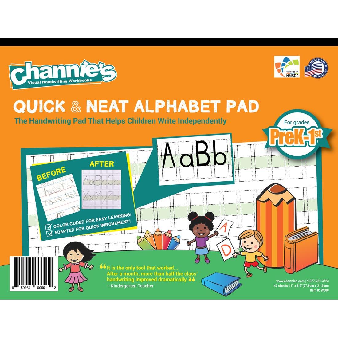 Channie's Visual Handwriting Workbook: Quick & Neat Alphabet Pad