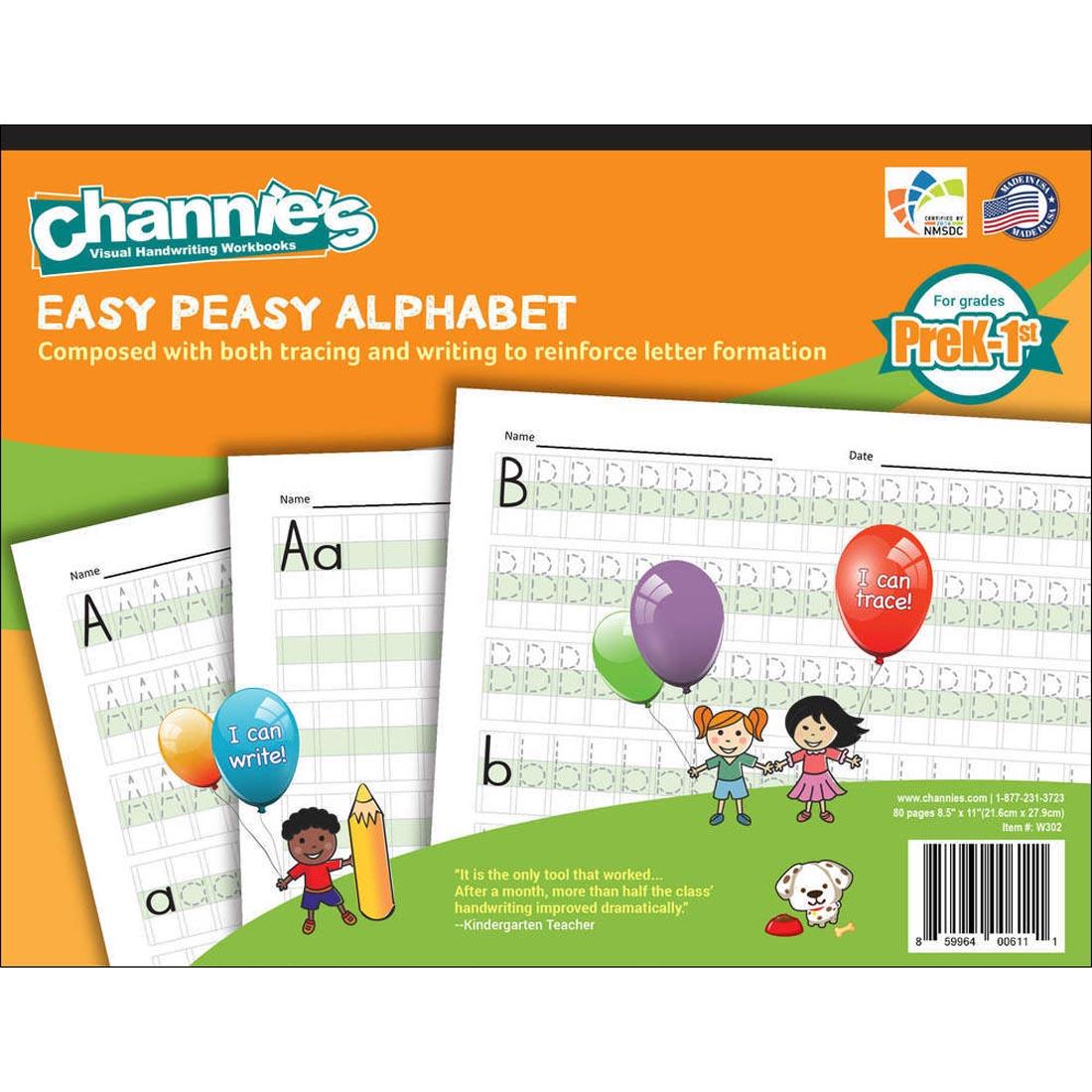 Channie's Visual Handwriting Workbook: Easy Peasy Alphabet