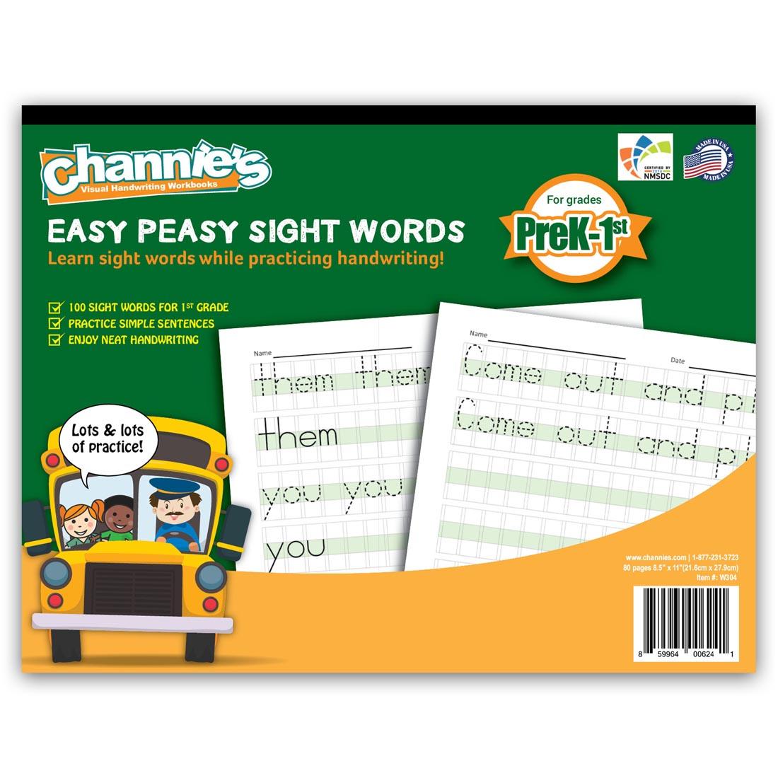 Channie's Visual Handwriting Workbook: Easy Peasy Sight Words