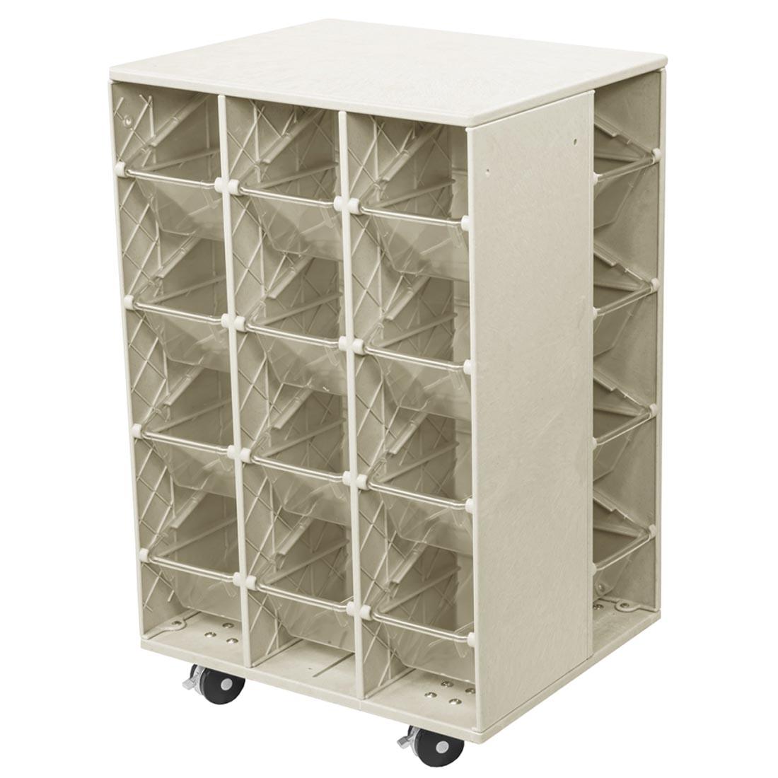 Mobl Lite Wall Storage Center with Clear Totes