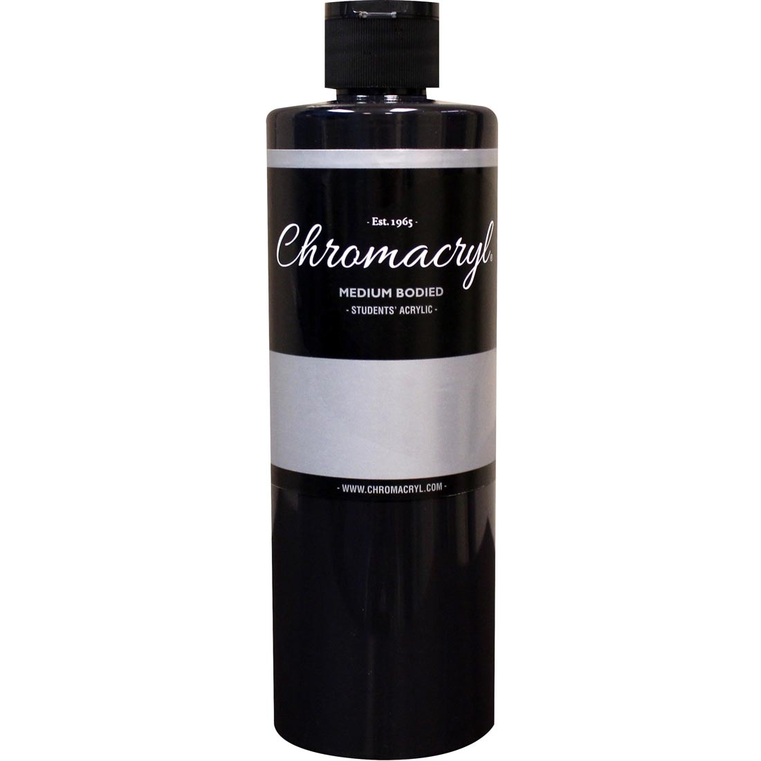 Bottle of Black Chromacryl Students' Acrylic Paint