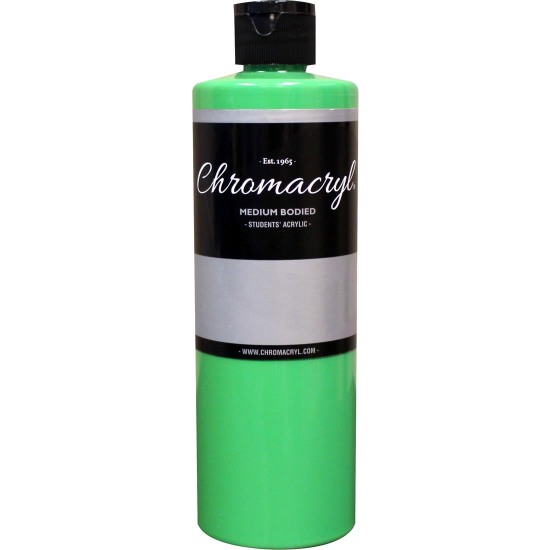 Bottle of Light Green Chromacryl Students' Acrylic Paint