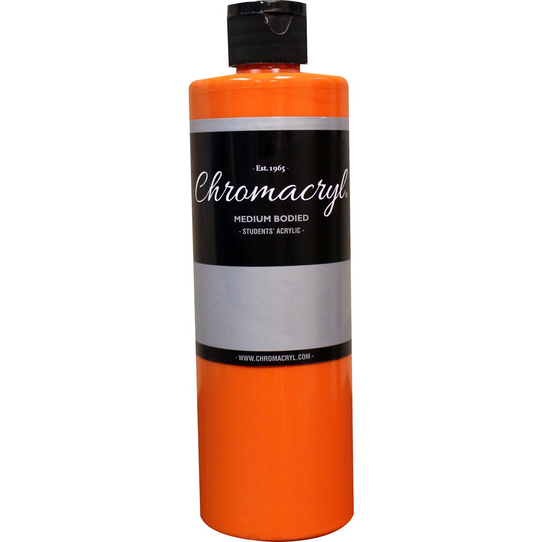Bottle of Orange Vermillion Chromacryl Students' Acrylic Paint