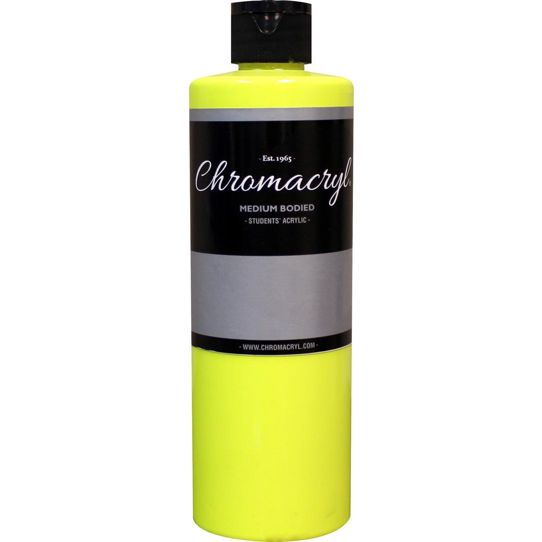Bottle of Neon Yellow Chromacryl Students' Acrylic Paint