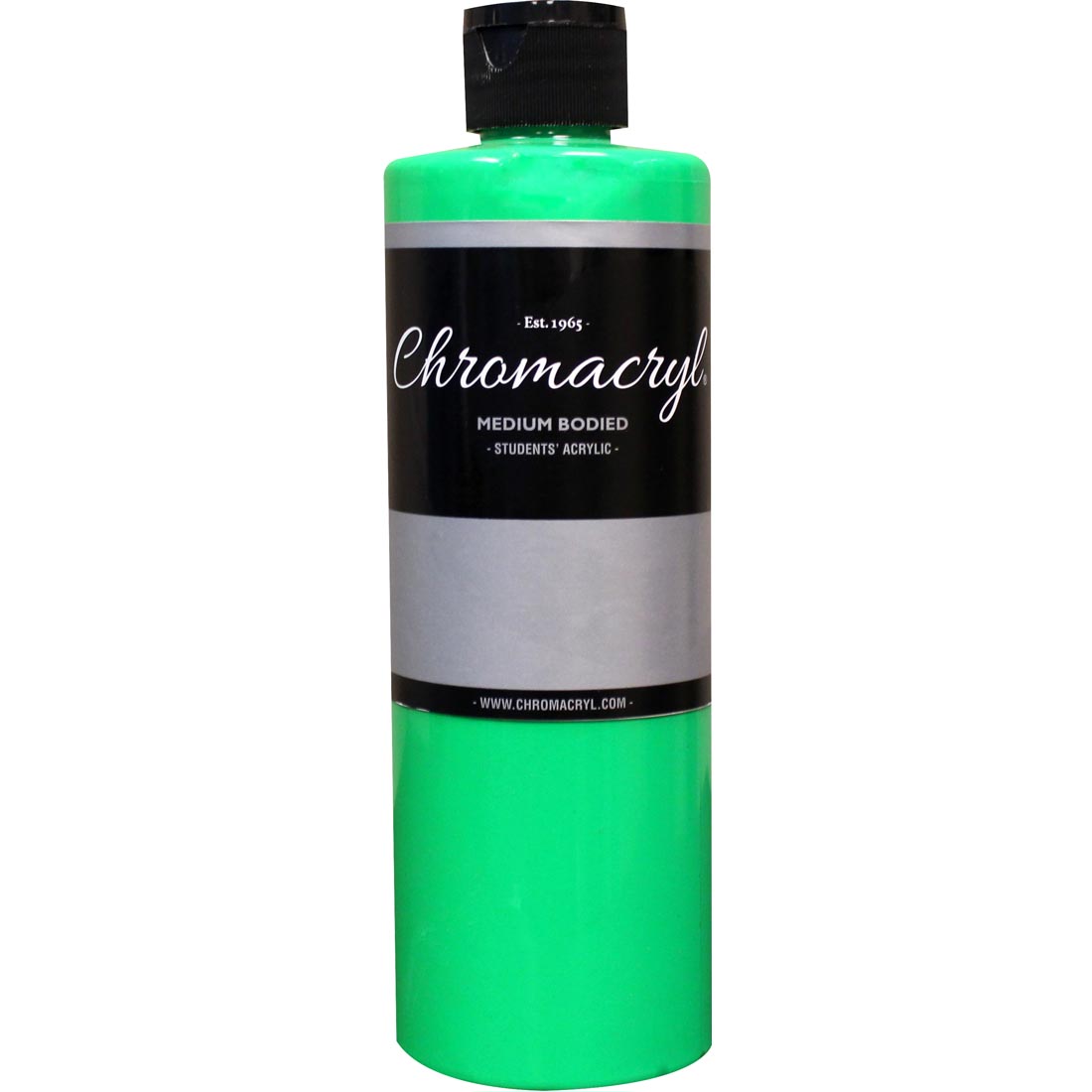 Bottle of Neon Green Chromacryl Students' Acrylic Paint