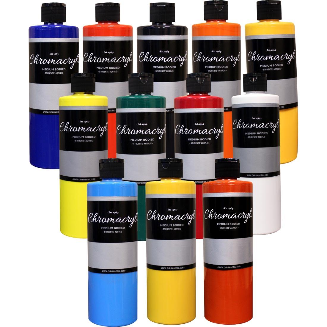 Chromacryl Students' Acrylic 12-Pint Set