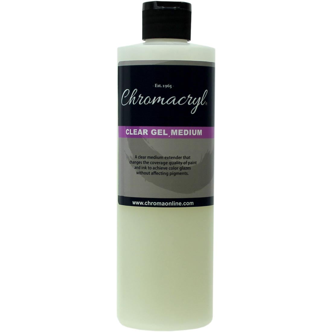 Bottle of Chromacryl Clear Gel Medium