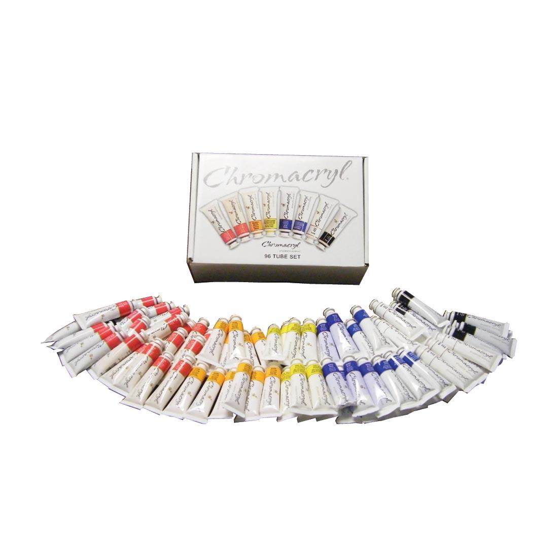 Chromacryl Students' Acrylic 96-Tube Classroom Pack