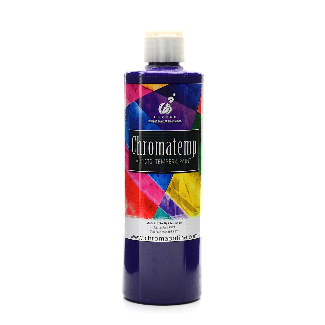 Bottle of Violet Chromatemp Pearlescent Tempera Paint