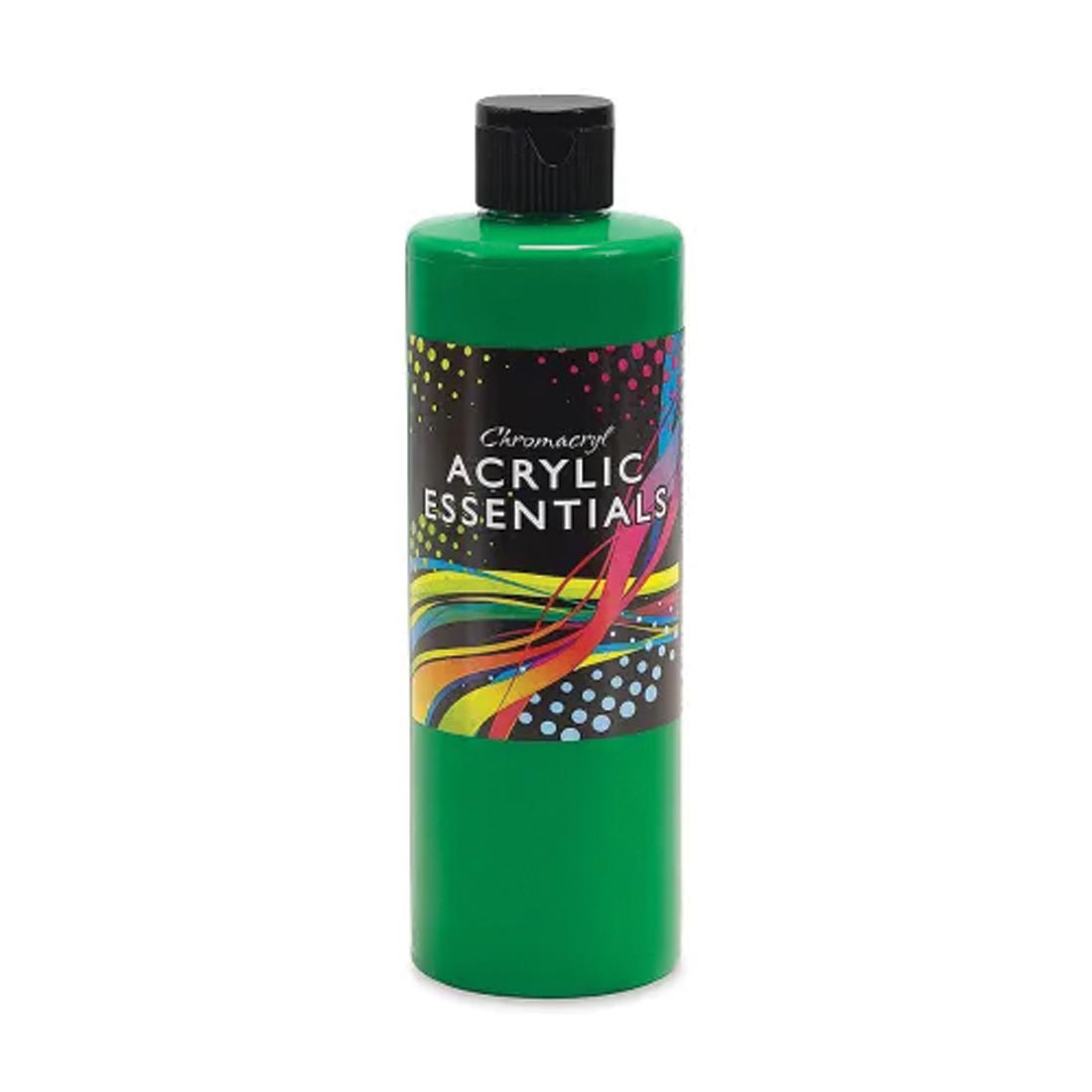 Bottle of Green Chromacryl Acrylic Essentials Paint