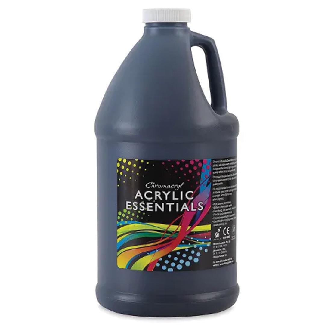 1/2 Gallon of Black Chromacryl Acrylic Essentials Paint
