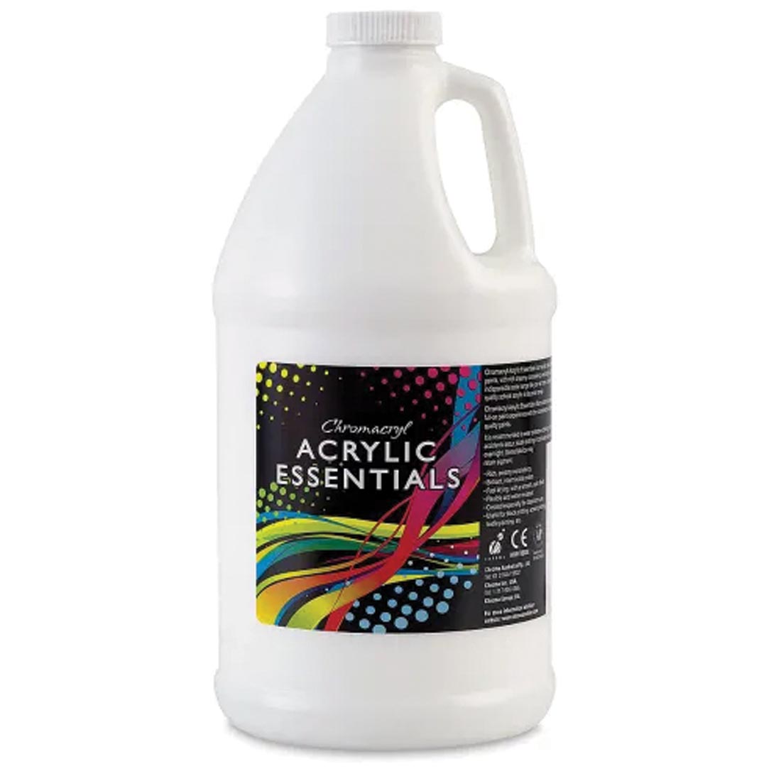 1/2 Gallon of White Chromacryl Acrylic Essentials Paint