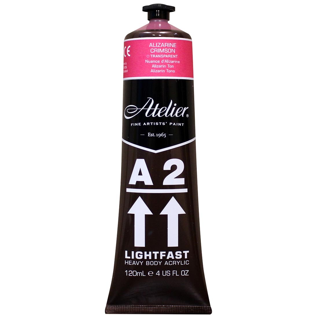 Atelier A2 Lightfast Heavy Body Artist Acrylic Tube Alizarine Crimson