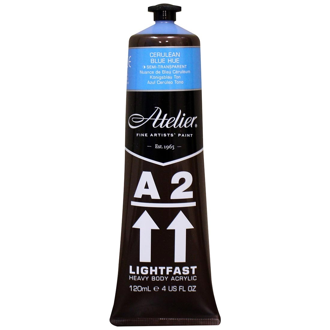 Atelier A2 Lightfast Heavy Body Artist Acrylic Tube Cerulean Blue Hue