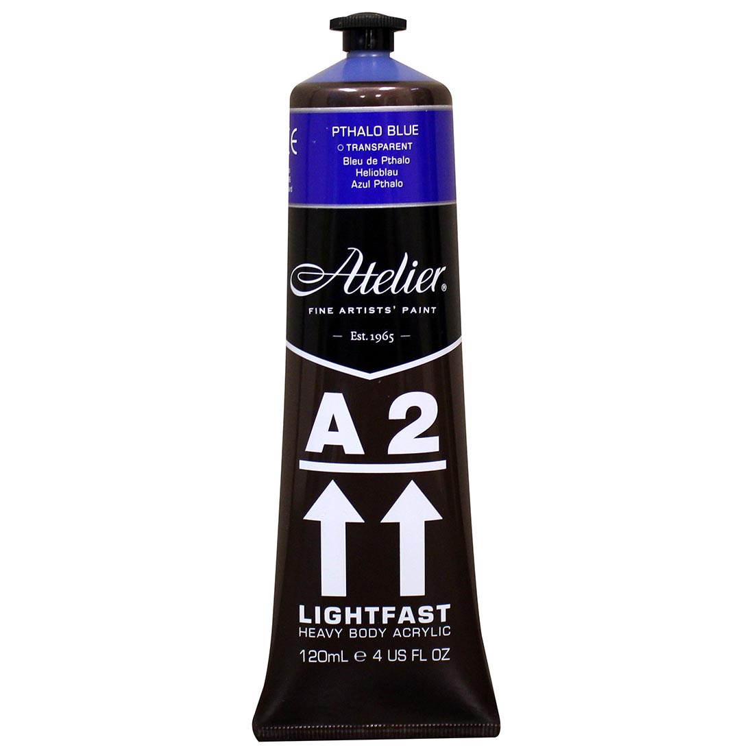 Atelier A2 Lightfast Heavy Body Artist Acrylic Tube Pthalo Blue