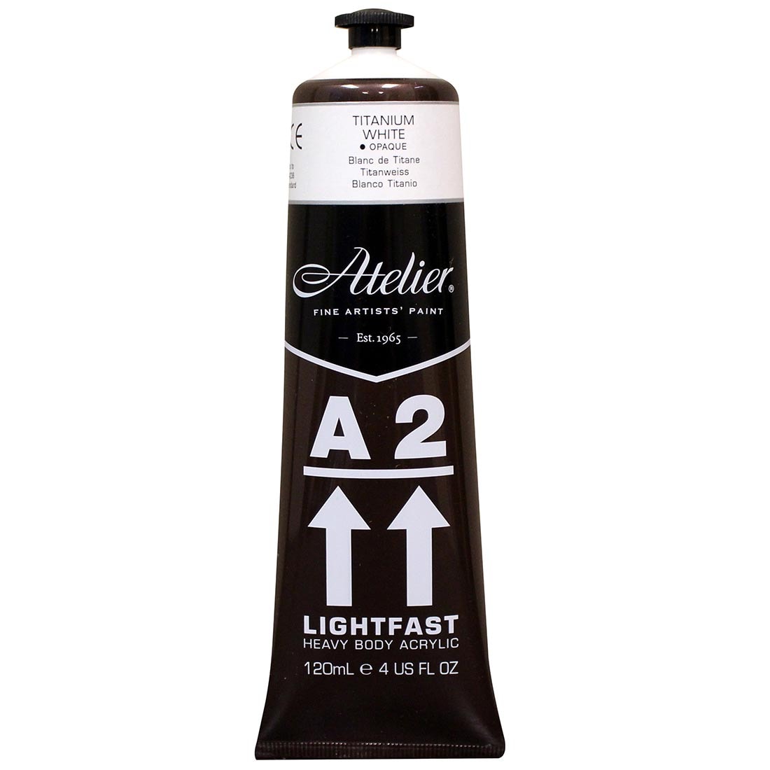 Atelier A2 Lightfast Heavy Body Artist Acrylic Tube Titanium White